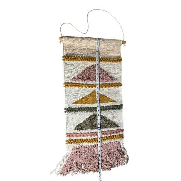 Urban Outfitters Sophia Wall Hanging Wall Decor Boho Fringe Geo-Woven Tapestry - Picture 10 of 11